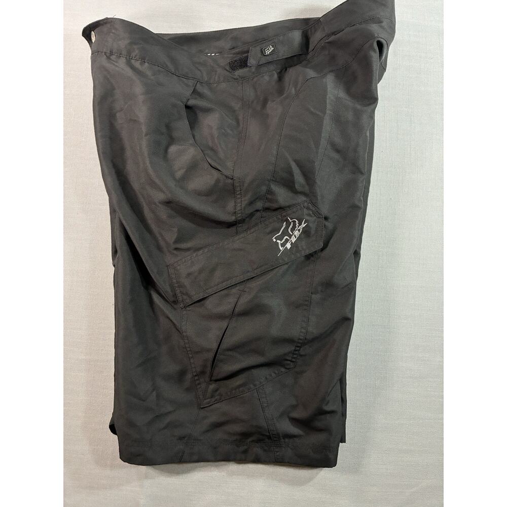 Fox Racing MTB Cycling Shorts Mens XL Padded Chamois Mountain Bike Black